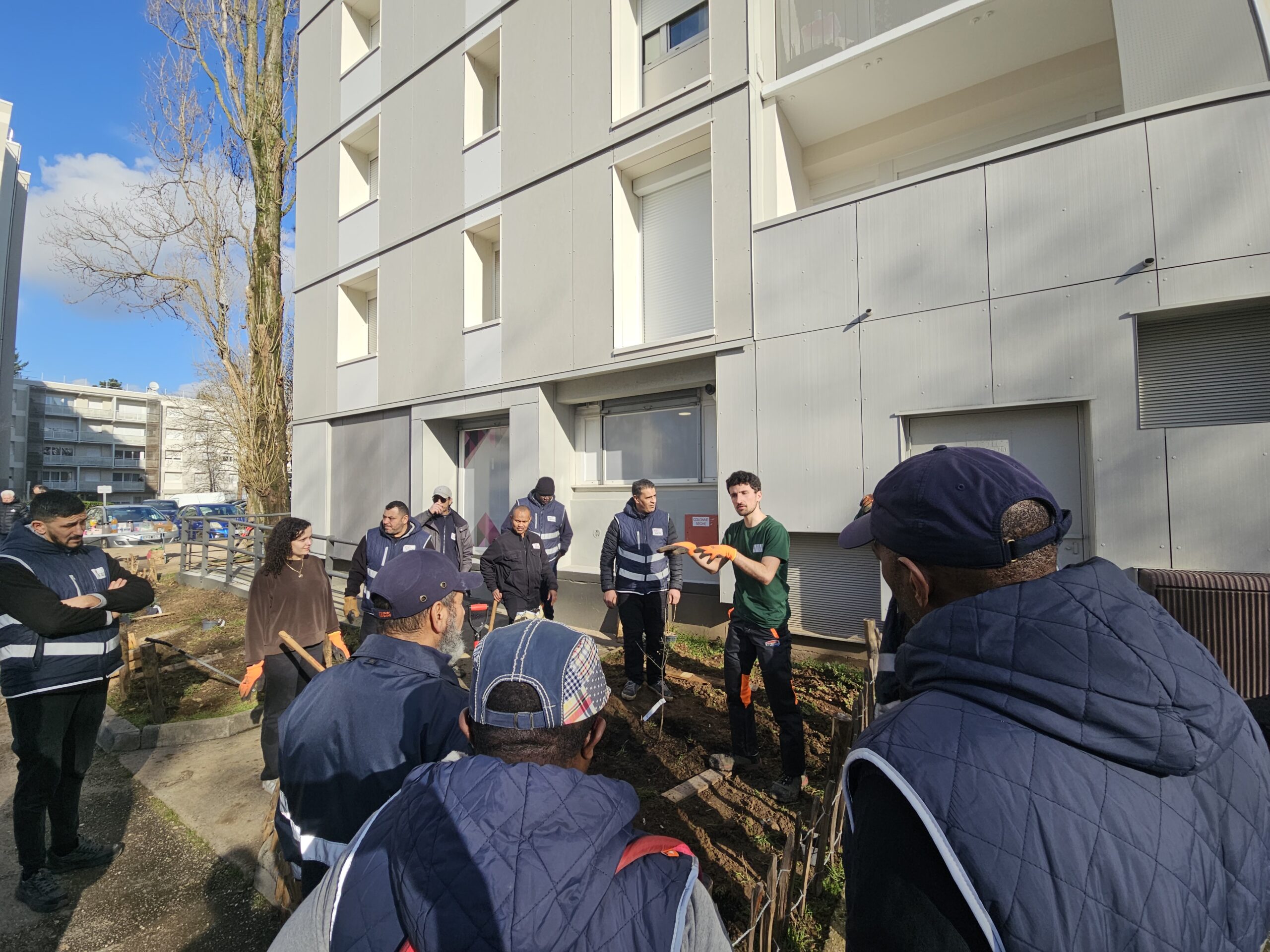 Transformation des abords d'une agence